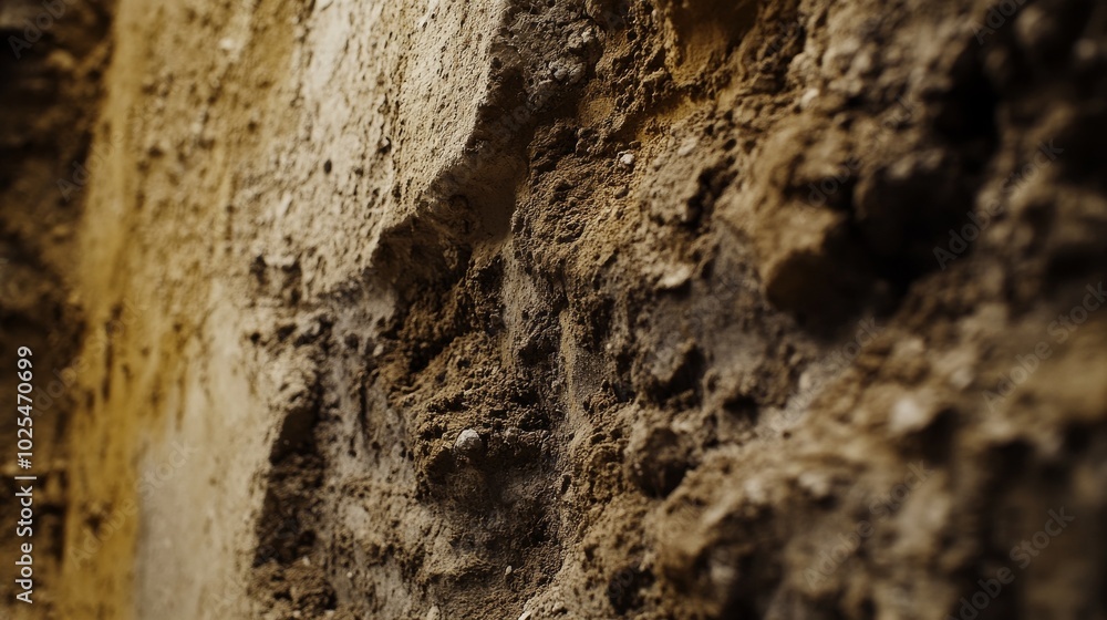 2410_070.intimate portrayal of excavation process, intricately textured soil walls, selective focus technique, muted earth colors, construction site authenticity, subterranean exploration imagery 2410_070.intimate portrayal of excavation process, intricately textured soil walls, selective focus technique, muted earth colors, construction site authenticity, subterranean exploration imagery