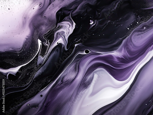 Abstract Gradient Background with Swirling Ink and Flowing Colors for Artistic Visuals photo