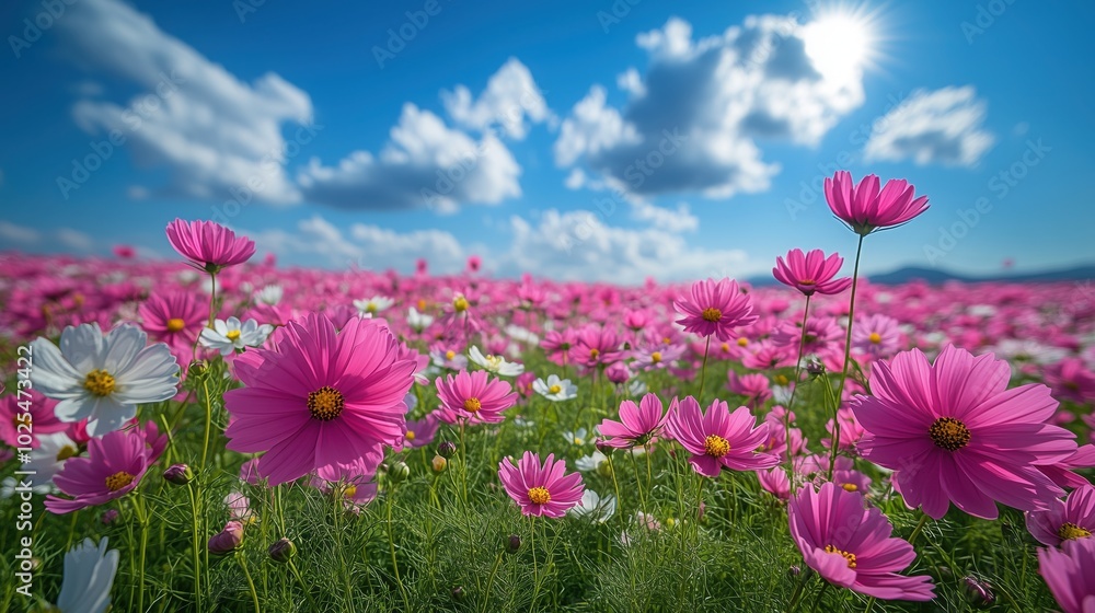 background image of white wildflowers growing in a meadow far into the distance, sunshine bright, background image of white wildflowers growing in a meadow far into the distance, sunshine bright,