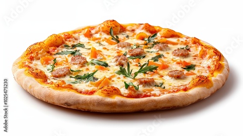 Delicious Freshly Baked Cheese Pizza with Toppings