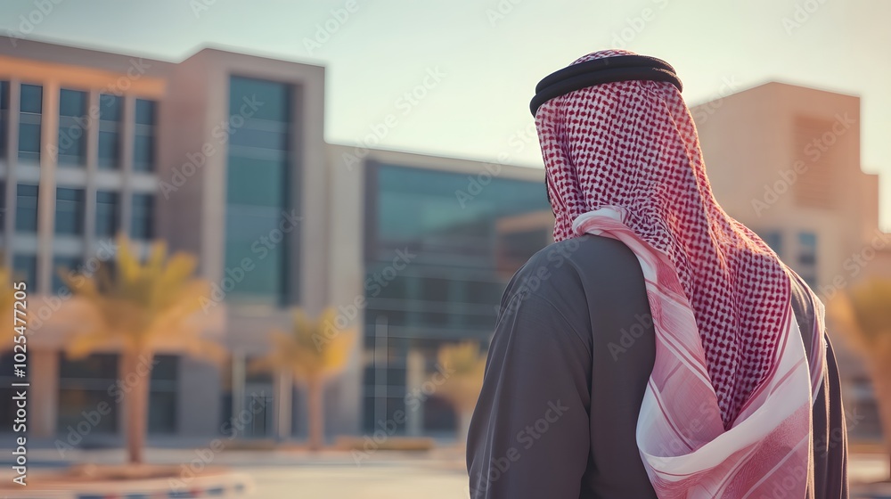 An Arabian headmaster in the school. An Arabian headmaster in the school.