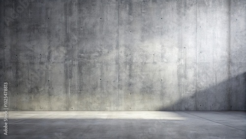 minimalist gray concrete background with natural shadows