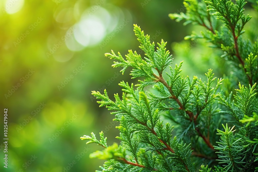 Minimalist green branches of juniper nature background Minimalist green branches of juniper nature background
