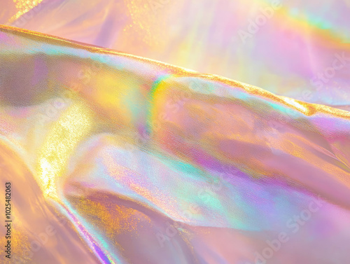 Abstract Gradient Background with Rainbows and Reflections for Vibrant and Colorful Designs photo