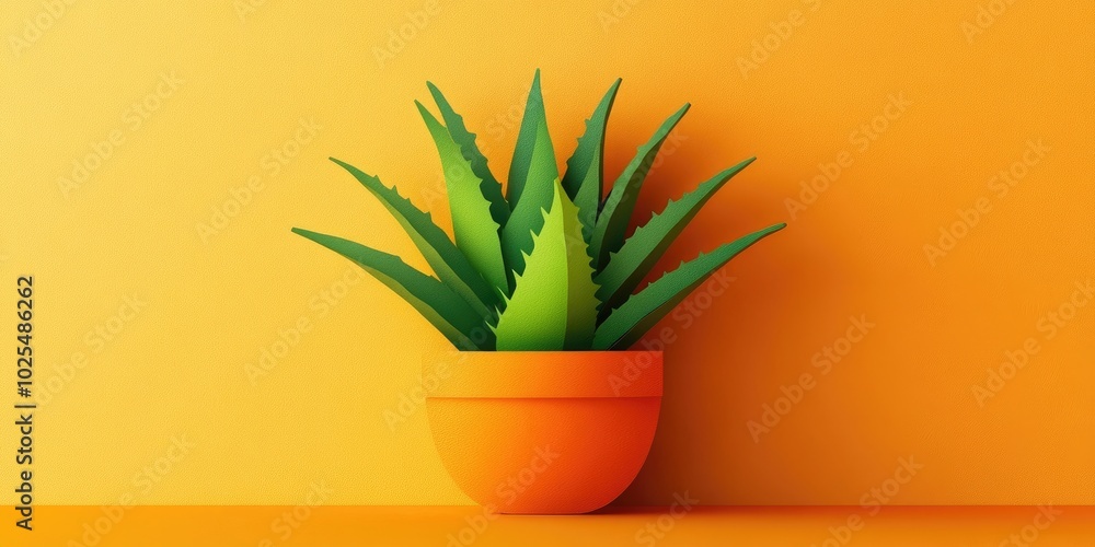 Potted aloe vera plant, Aloe vera plant in a pot Potted aloe vera plant, Aloe vera plant in a pot