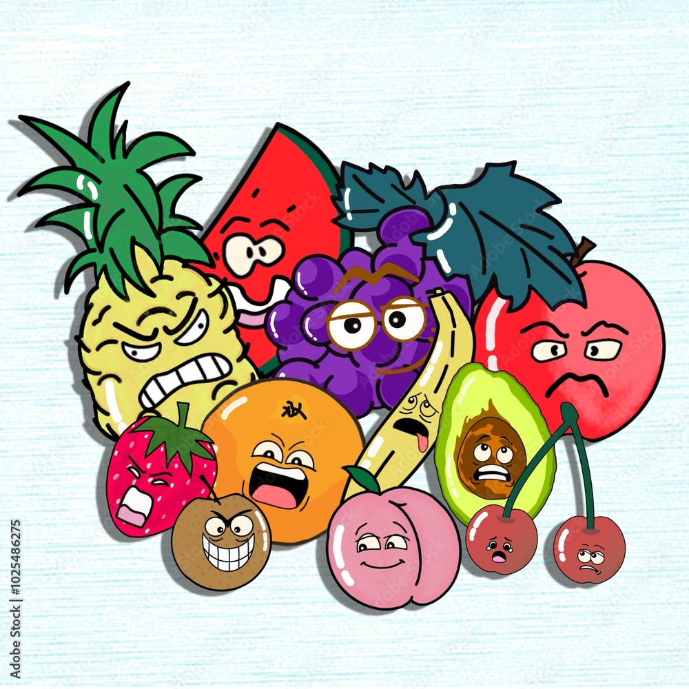 Fototapeta premium fruits and vegetables