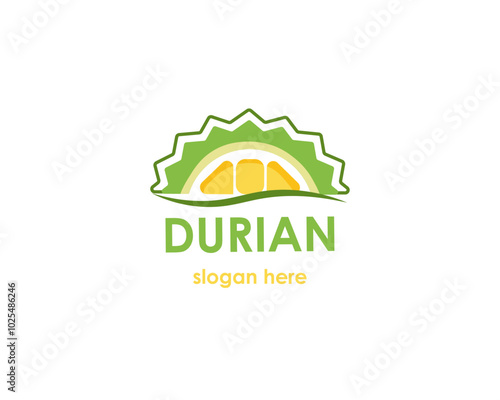 durian fruit logo vector icon symbol illustration design