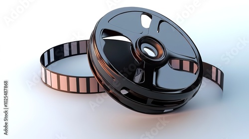 Glossy 3D video icon with a sleek play button design. Vibrant and modern visual style, perfect for digital interfaces, multimedia presentations, and app development. High-quality, minimalistic,