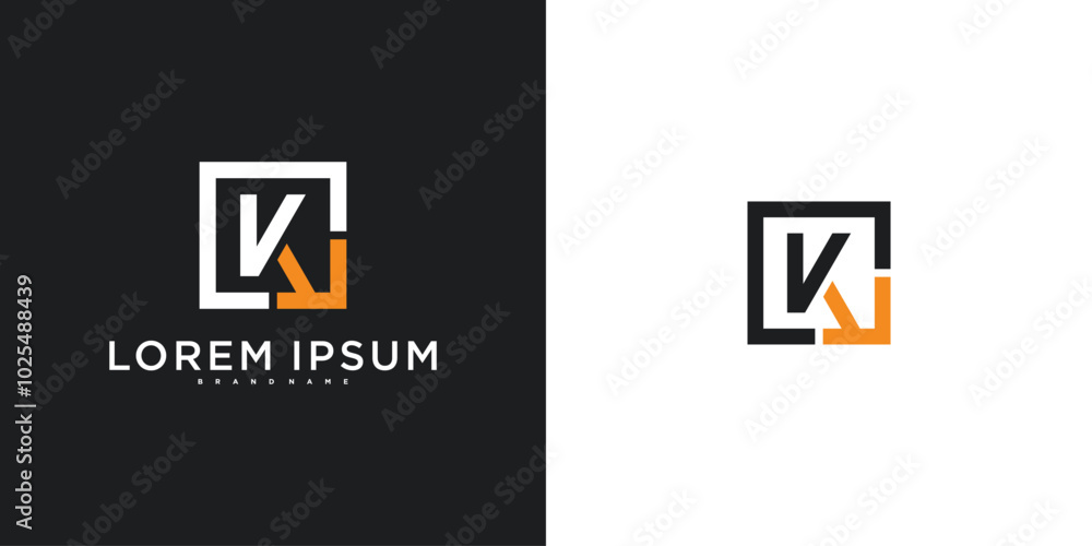 Initial letter K logo design template, modern unique design. Premium Vector Initial letter K logo design template, modern unique design. Premium Vector