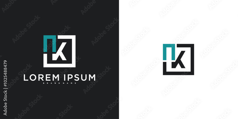Initial letter K logo design template, modern unique design. Premium Vector Initial letter K logo design template, modern unique design. Premium Vector