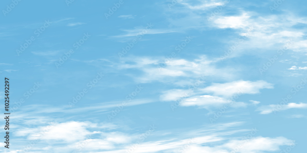 Obraz premium 背景素材_青空と雲