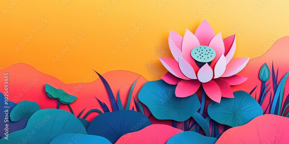 Lotus blossom against a bright background on a sunny day, Lotus blossom on a bright background Lotus blossom against a bright background on a sunny day, Lotus blossom on a bright background