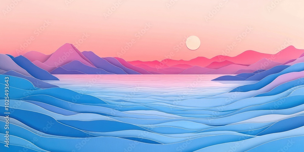 Scenic perspective of the Dead Sea, Scenic view of a salt lake Scenic perspective of the Dead Sea, Scenic view of a salt lake