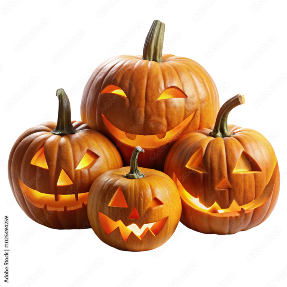 Halloween on transparent background Halloween on transparent background