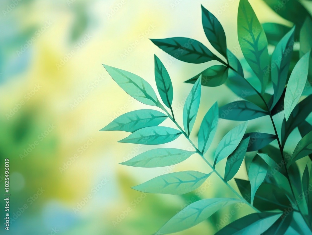 Close-up of vibrant green leaf against a blurred portrait backdrop, Close-up of a vibrant green leaf with a blurred background Close-up of vibrant green leaf against a blurred portrait backdrop, Close-up of a vibrant green leaf with a blurred background