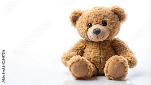 Cute teddy bear isolated on white background