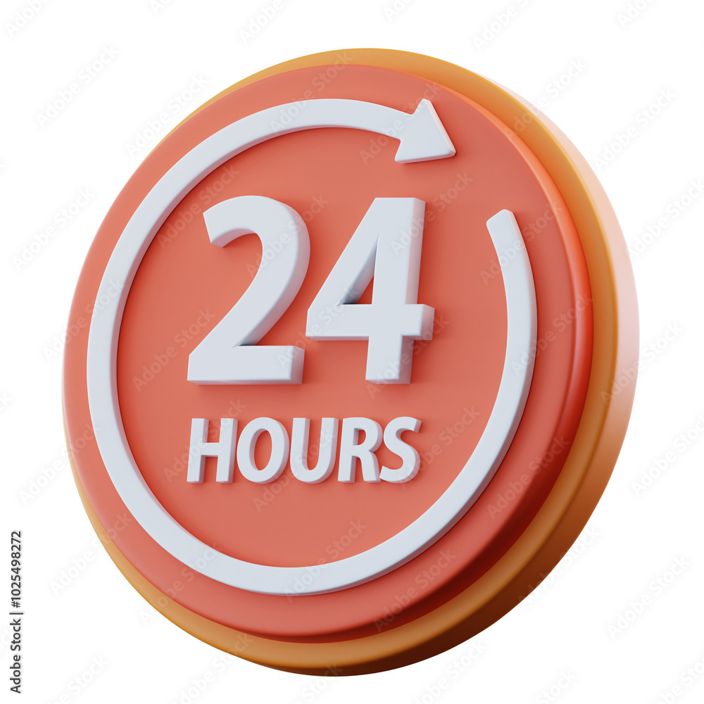 3D Illustration 24 Hours Service 3D Illustration 24 Hours Service