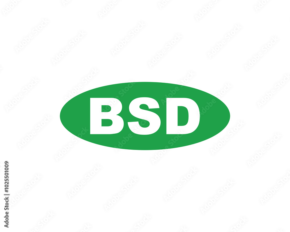 BSD logo design vector template. BSD BSD logo design vector template. BSD