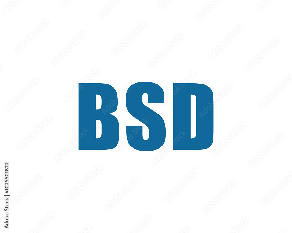 BSD logo design vector template. BSD BSD logo design vector template. BSD