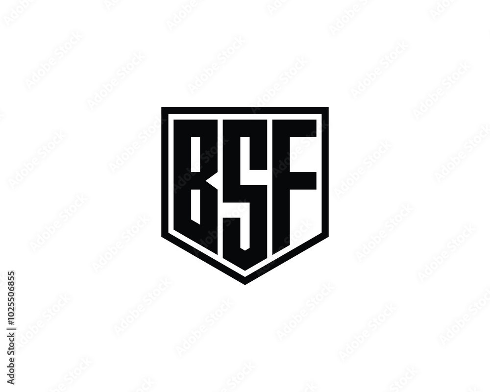 BSF logo design vector template. BSF BSF logo design vector template. BSF