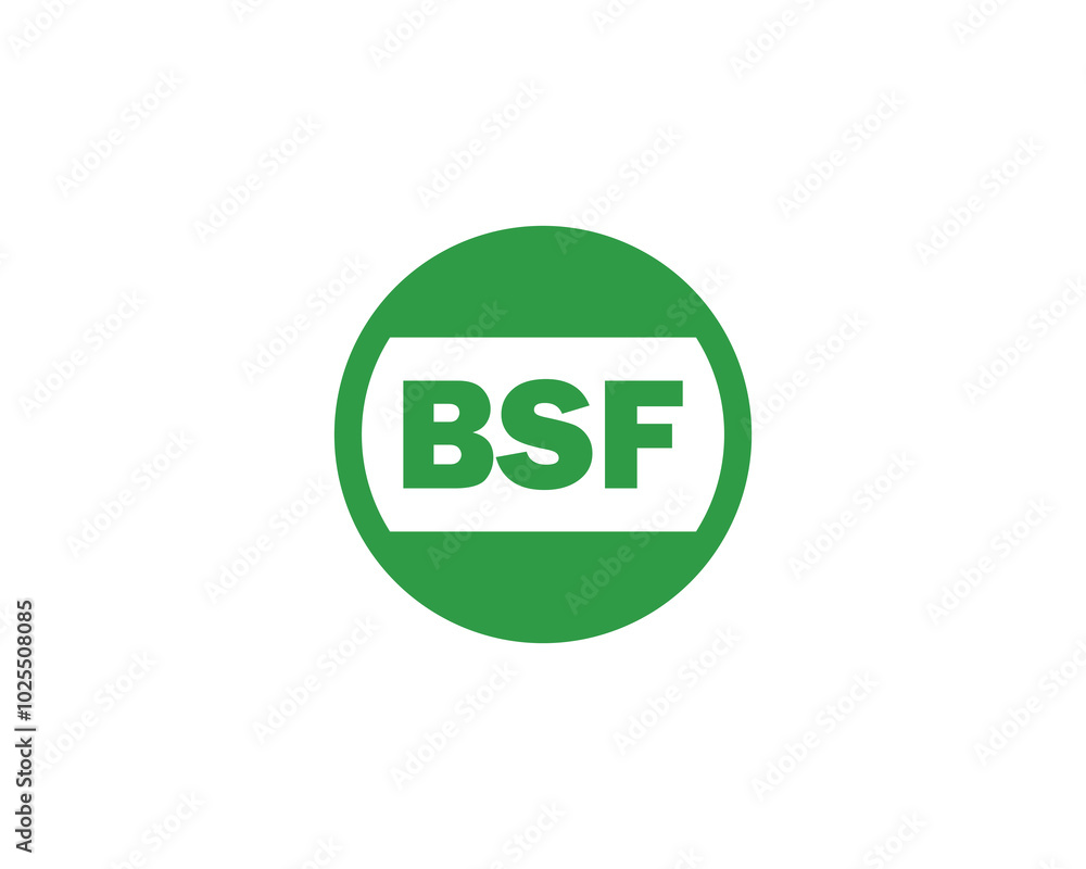 BSF logo design vector template. BSF
