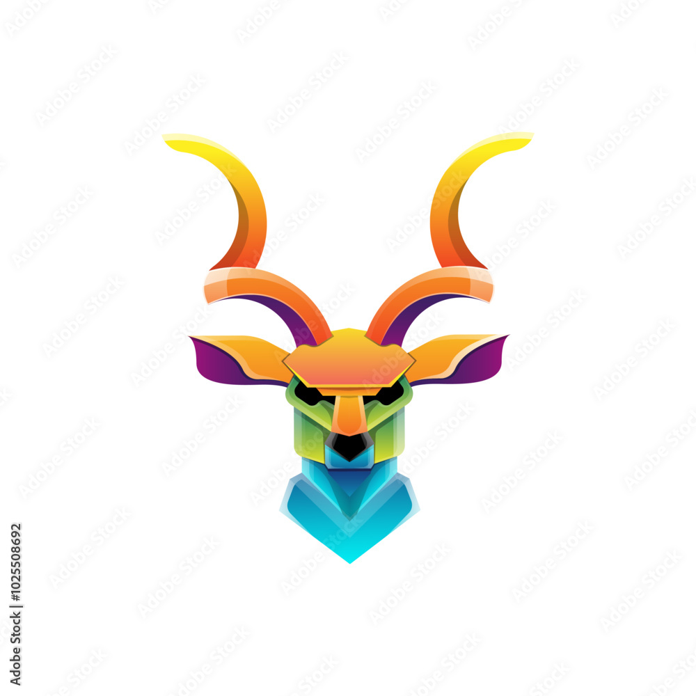 Obraz premium Goat Gradient Logo