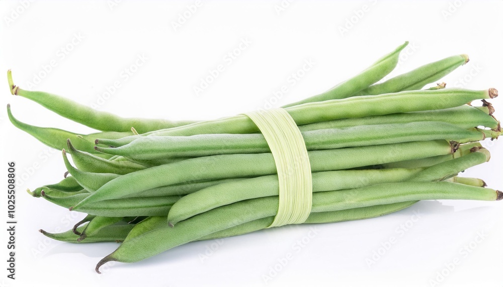 Green beans on white background. Green beans Isolated. Green beans on white background. Green beans Isolated.