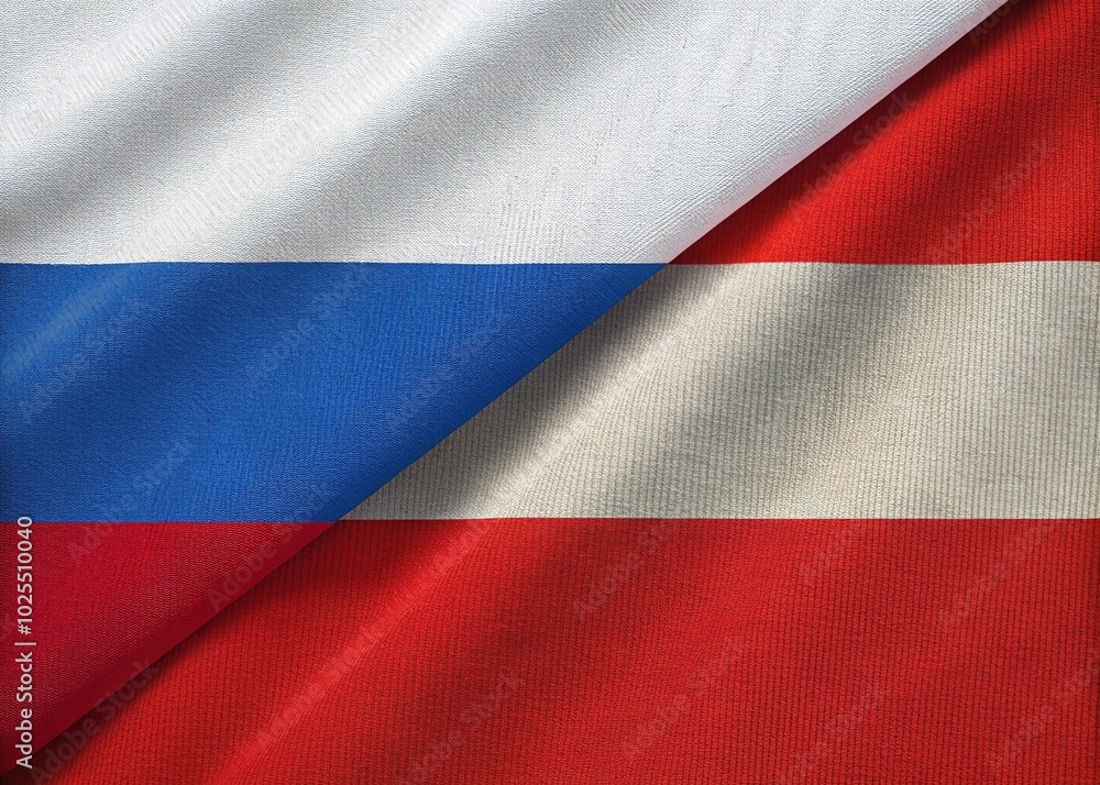 3D Rendering of Austria and Russia Flags for Bilateral Relations and Peace Backgrounds 3D Rendering of Austria and Russia Flags for Bilateral Relations and Peace Backgrounds