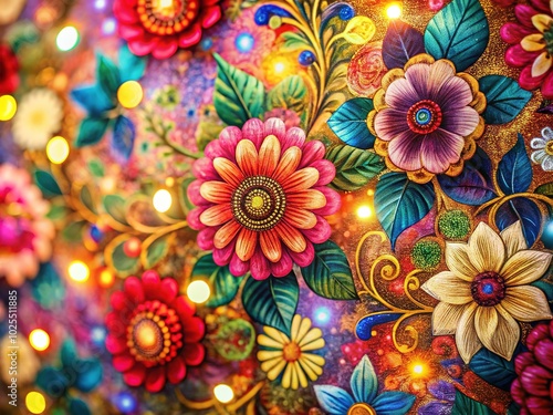 Beautiful Bokeh Floral Patterns for Textile Backgrounds and Wallpaper Designs