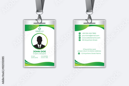 Modern corporate business identity card template design