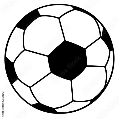 Soccer ball  vector illustration on a white background