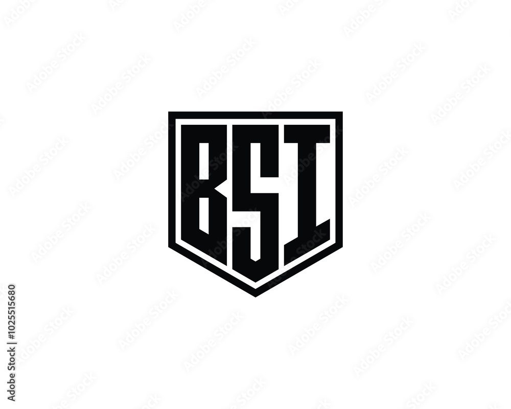 BSI logo design vector template. BSI BSI logo design vector template. BSI