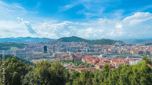 Bilbao aerial view from Artxanda photo