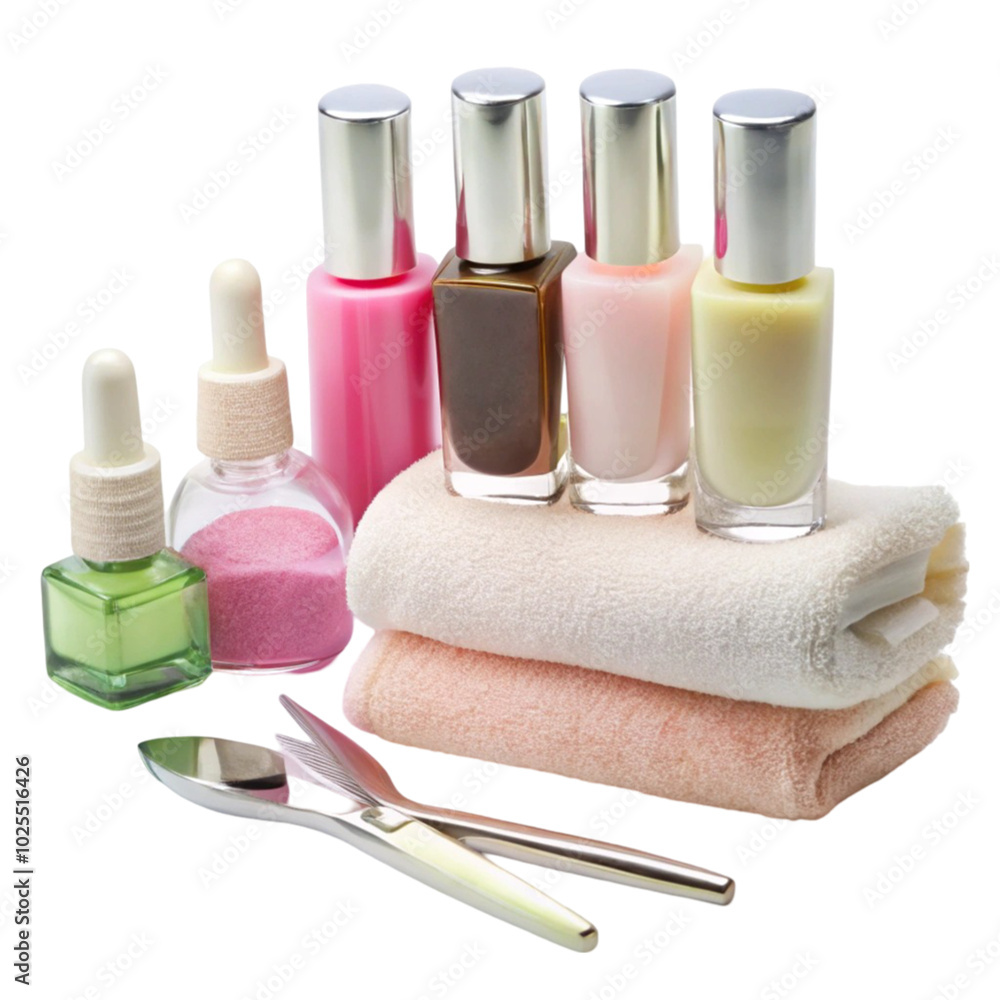 Naklejka premium Day spa set isolated on transparent background