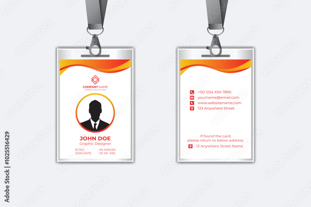Modern corporate business identity card template design Modern corporate business identity card template design