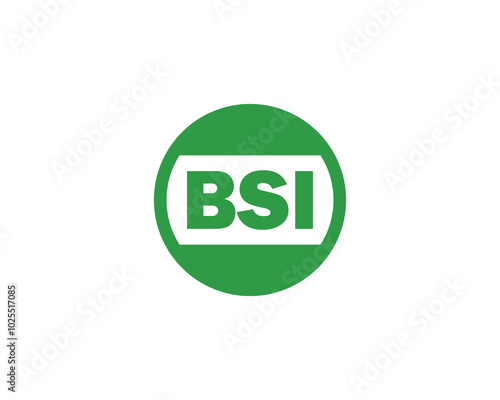 BSI logo design vector template. BSI