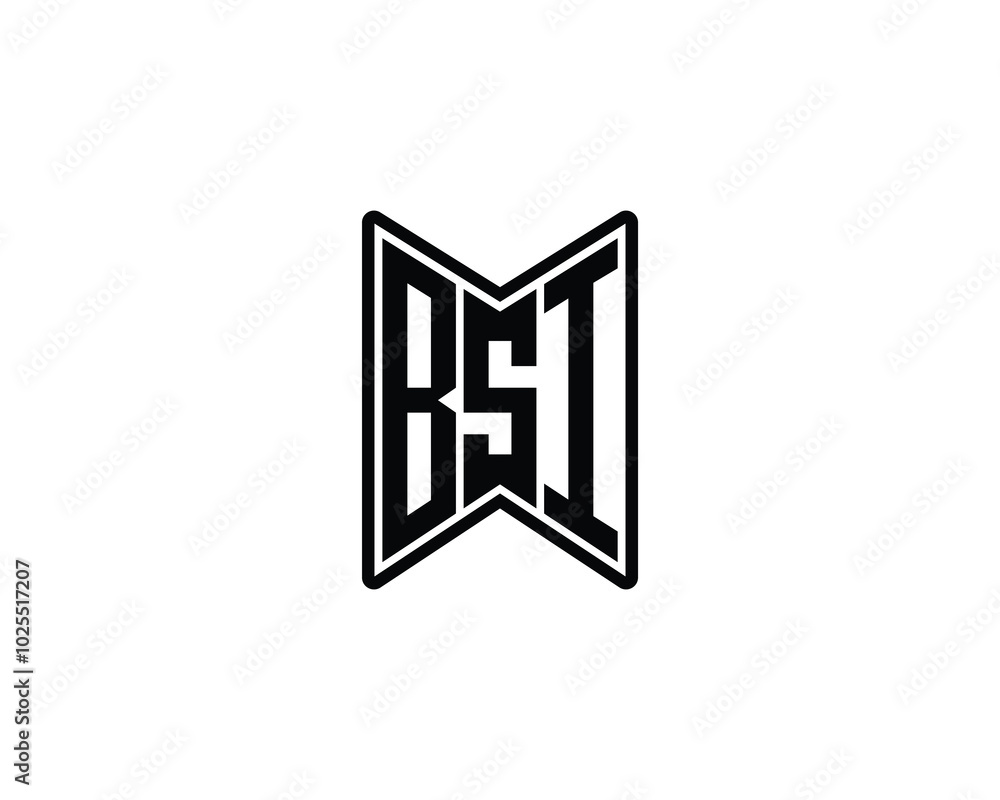 BSI logo design vector template. BSI BSI logo design vector template. BSI