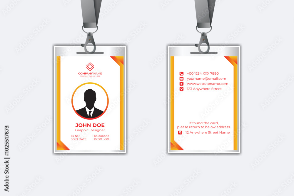 Fototapeta premium Modern corporate business identity card template design