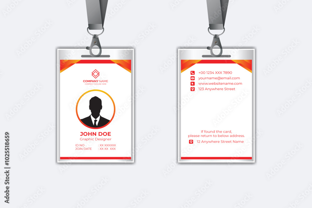 Modern corporate business identity card template design Modern corporate business identity card template design