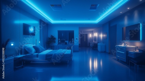 luxury hospital room in a m...