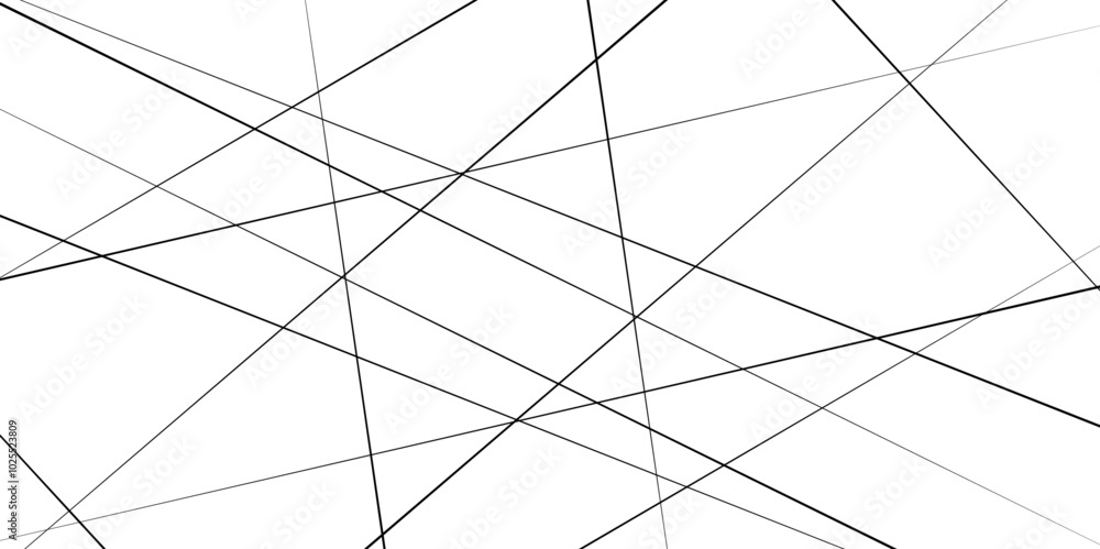 Random chaotic lines. Abstract geometric pattern. Outline monochrome texture. Random chaotic lines. Abstract geometric pattern. Outline monochrome texture.