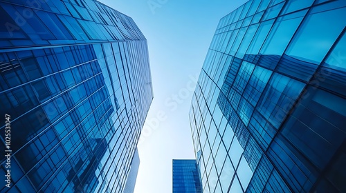 Modern Glass Skyscrapers Architecture Cityscape