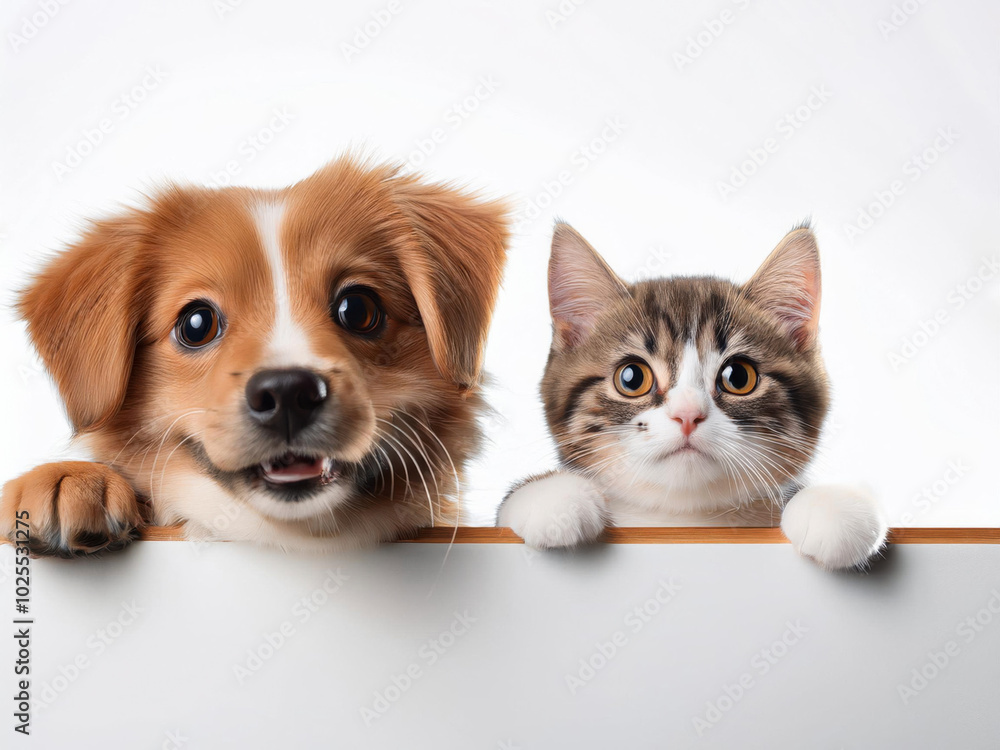 dog and cat portrait dog and cat portrait