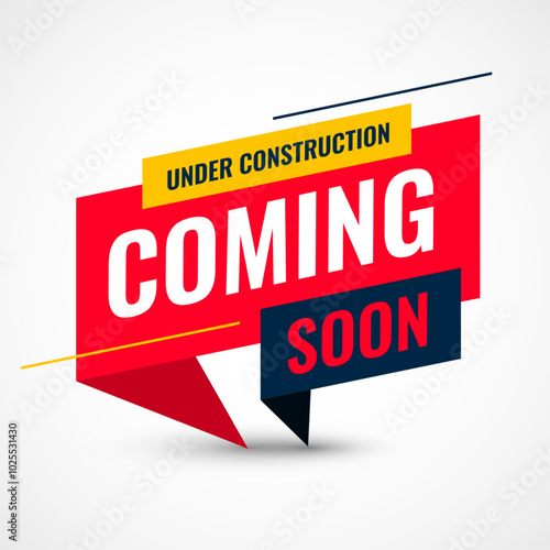 trendy coming soon promo template for under construction
