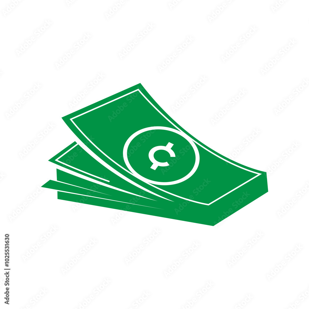 Cash icon logo design