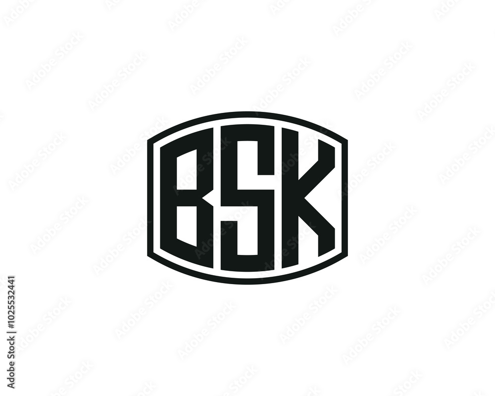 BSK logo design vector template. BSK BSK logo design vector template. BSK