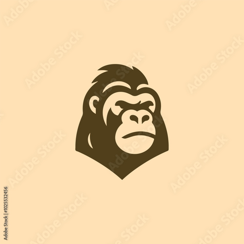 minimalist gorilla logo