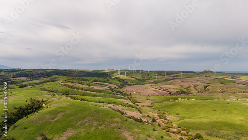 北海道　宗谷丘陵　空撮