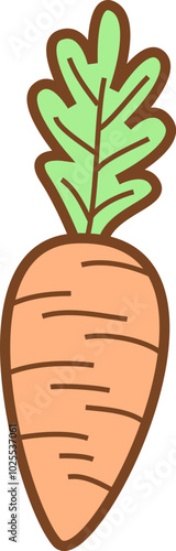 doodle vegetables carrot