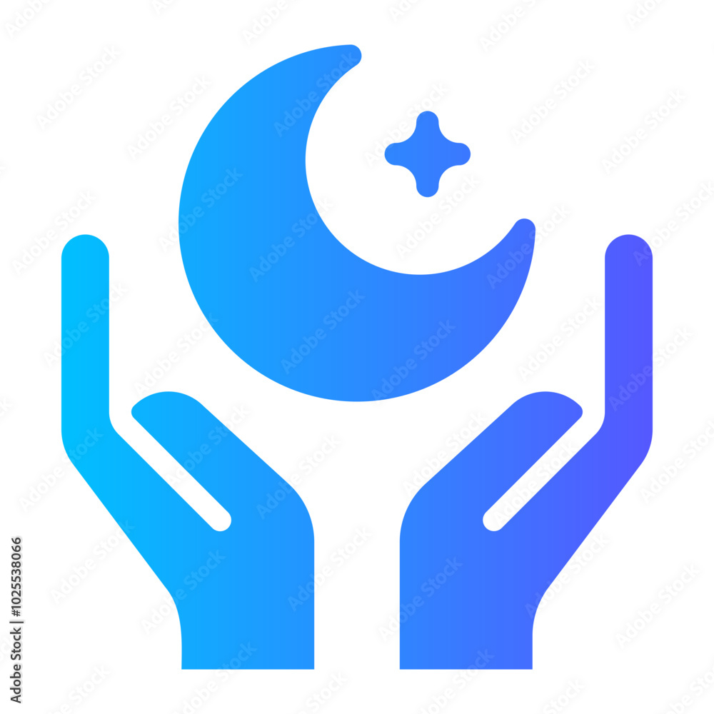 Obraz premium muslim gradient icon